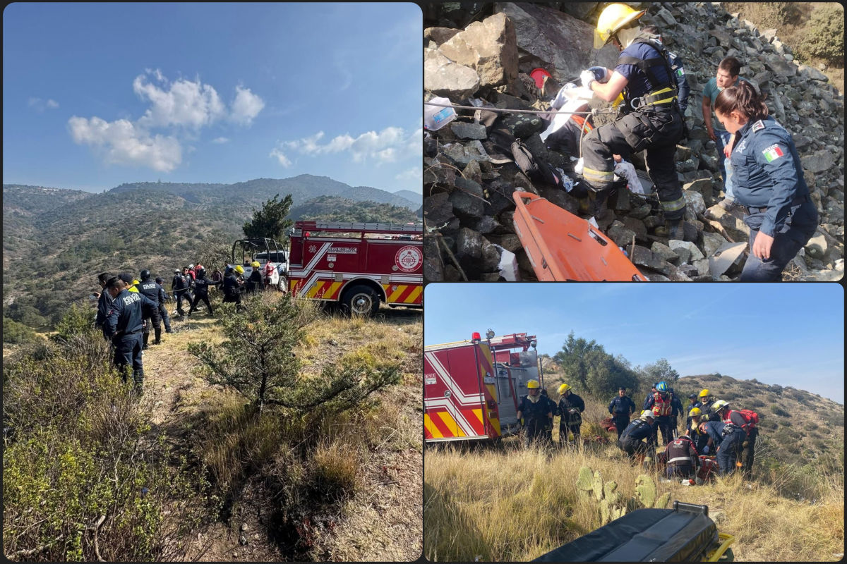 Camión se va al voladero en el Corredor de la Montaña; dos personas resultaron lesionadas