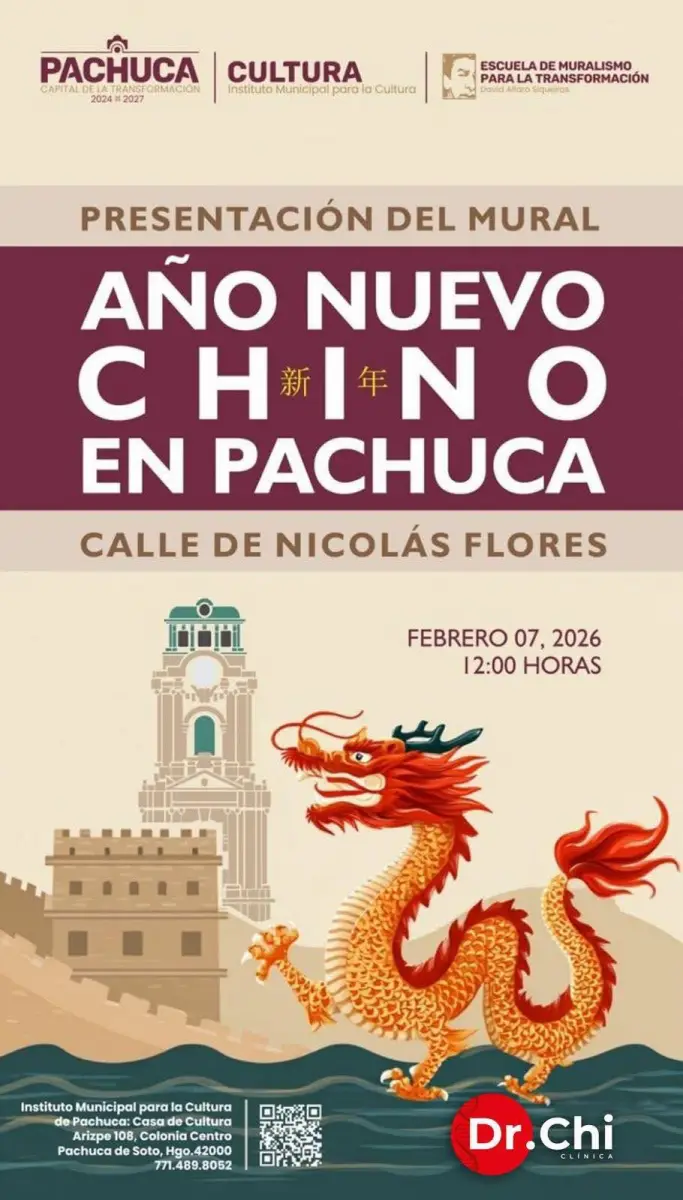 Pachuca se llena de color: inaugurarán el mural del "Año Nuevo Chino" en el icónico Callejón del Viento