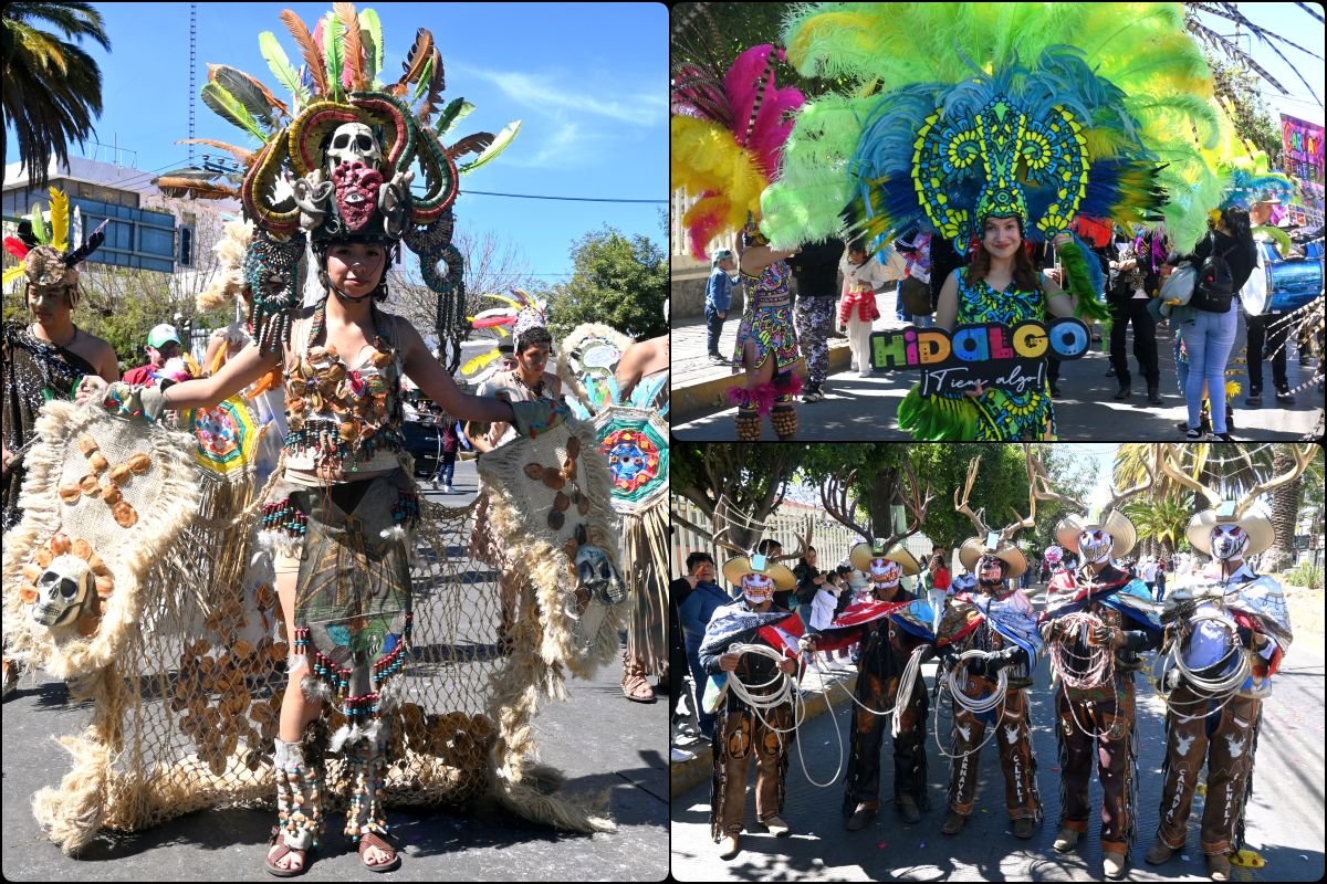 Pachuca se llenó de fiesta y color con el gran desfile 'Es Tiempo de Carnaval' (video)
