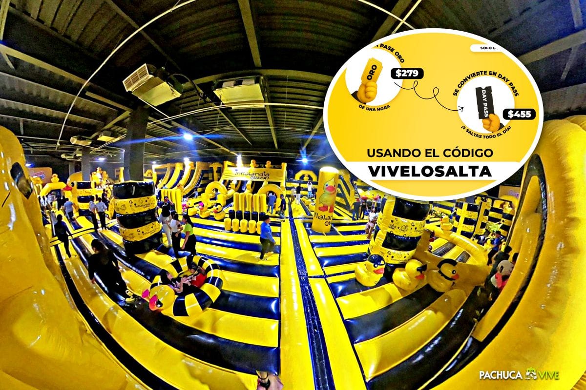 Compra un pase de una hora en Inflalandia Quack y conviértelo en Day Pass con este cupón