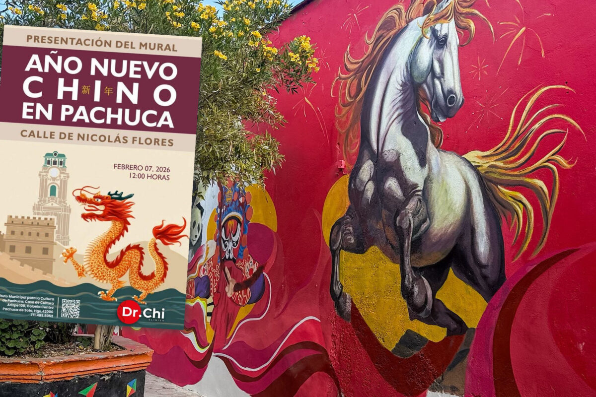 Pachuca se llena de color: inaugurarán el mural del "Año Nuevo Chino" en el icónico Callejón del Viento