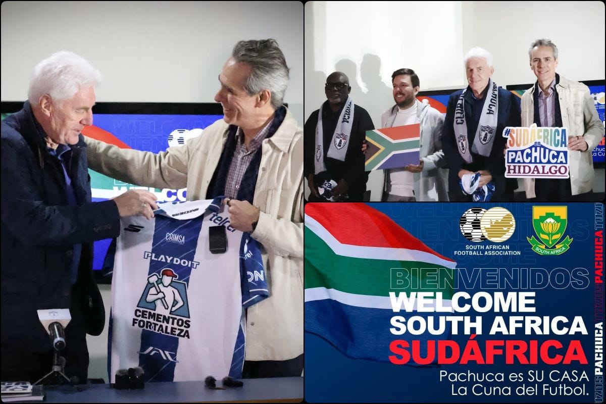 ¡Bafana Bafana! La directiva tuza y Sudáfrica oficializan a Pachuca como 'Team Base Camp'