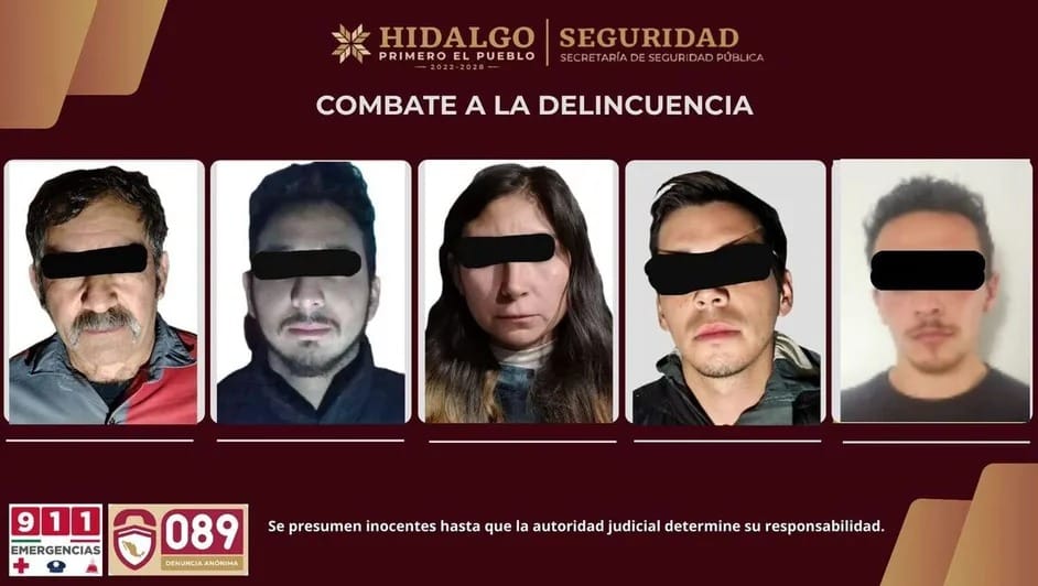 Caen cinco personas por el caso del multihomicidio Tulancingo-Nopaltepec