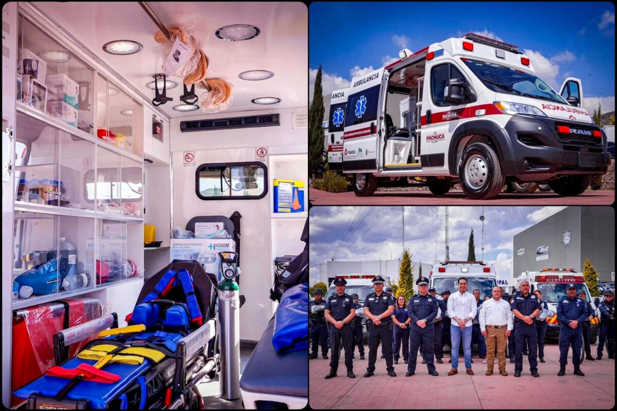Pachuca ahora cuenta con tres ambulancias equipadas para emergencias con servicio gratuito