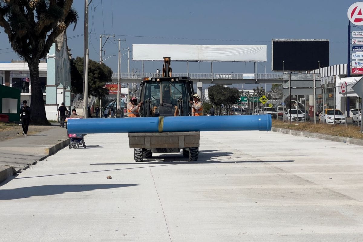 Así van los avances de modernización de infraestructura de agua en el bulevar Santa Catarina