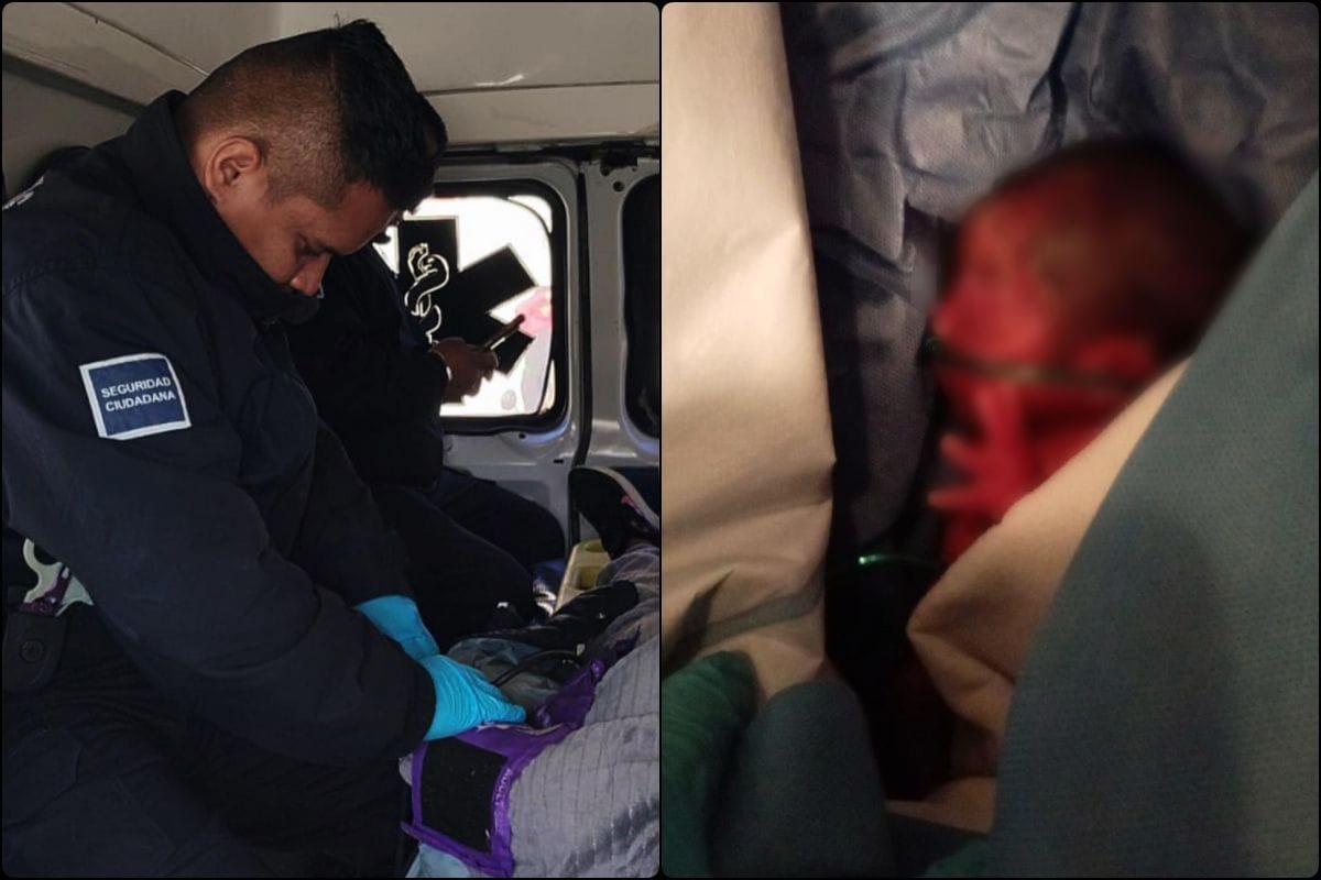 ¡Héroes! Elementos de Protección Civil de Tizayuca atienden delicado nacimiento de un bebé de 6 meses de gestación