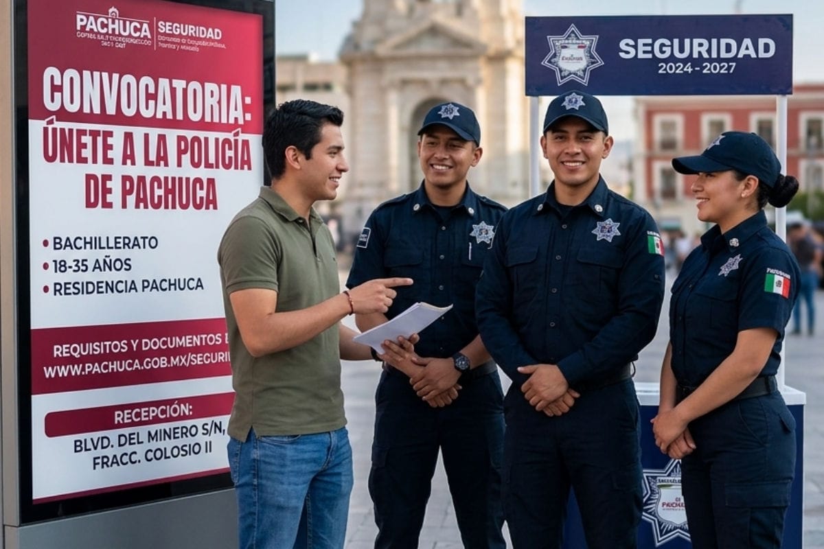 Pachuca busca nuevos policías: conoce los requisitos y el atractivo sueldo mensual