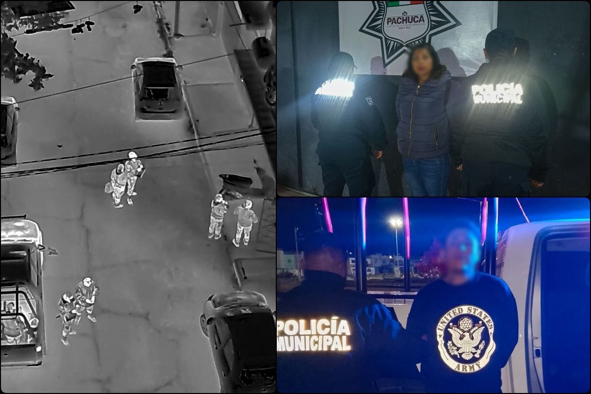 Con ayuda de vecinos, detienen a pareja tras robo de motocicleta en Pachuca