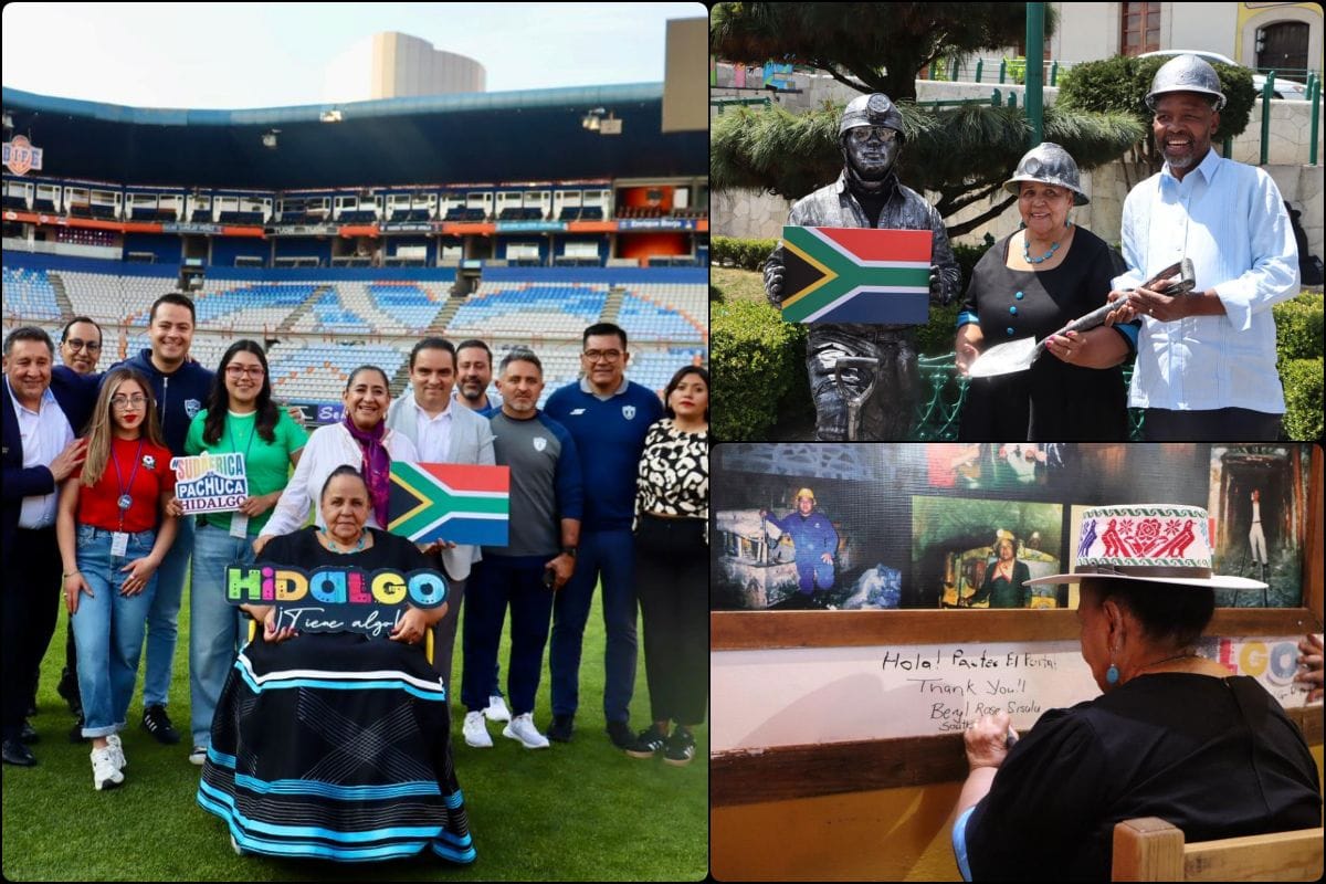 Visita diplomática en Pachuca y Real del Monte con acento futbolero y turístico
