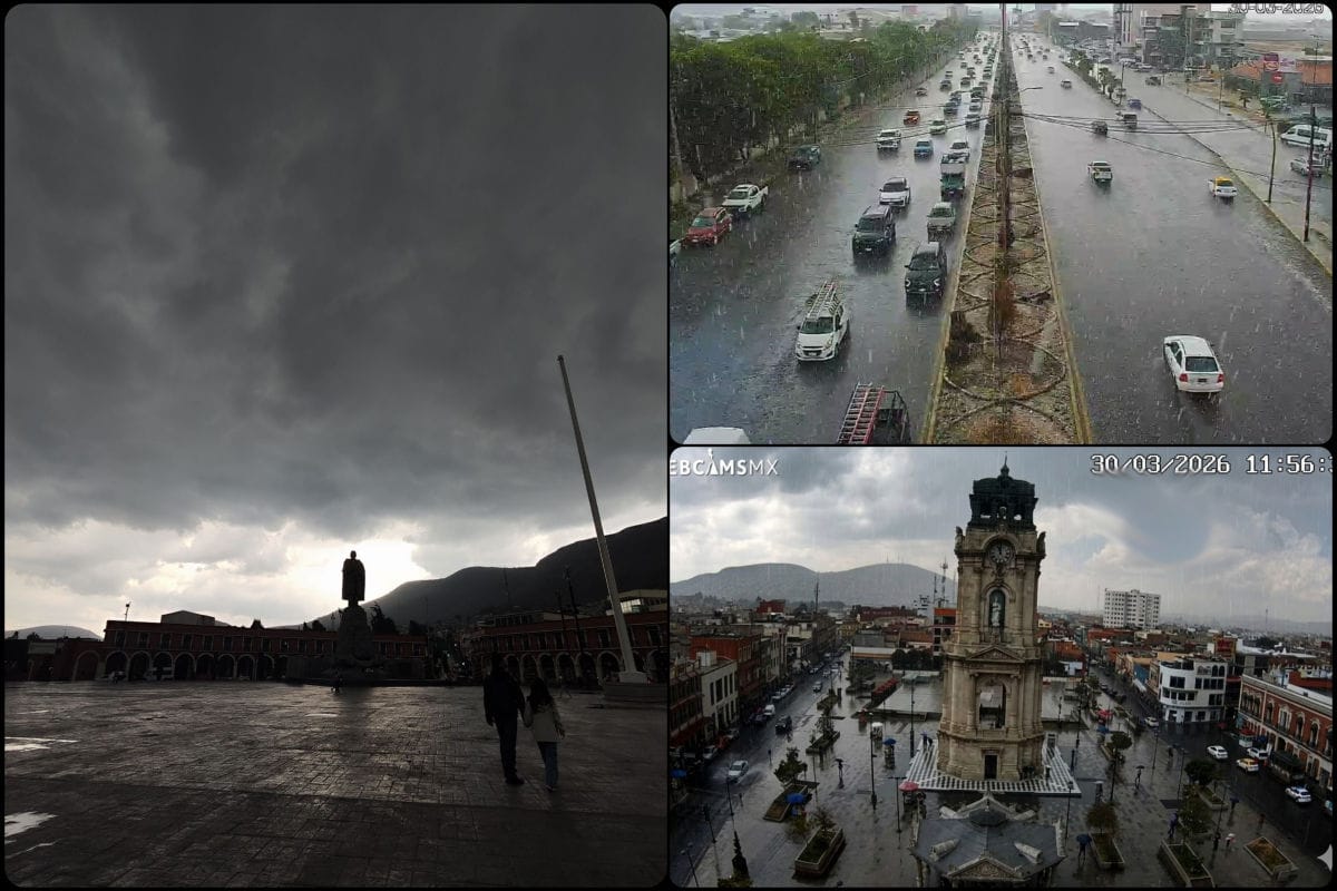 Lluvia y accidentes complican la movilidad en las principales vialidades de Pachuca