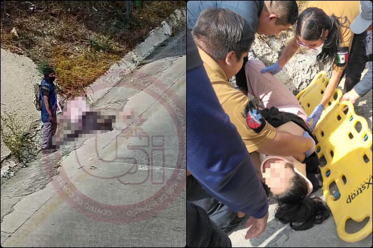 Mujer sobrevive tras lanzarse de un puente en bulevar Colosio