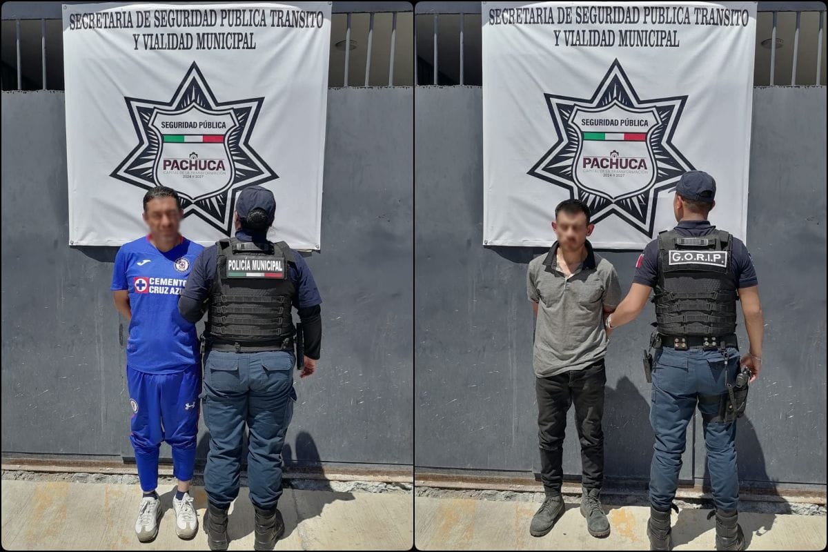 Sujetos intentan sobornar a policías tras ser detenidos en Pachuca por circular en moto robada
