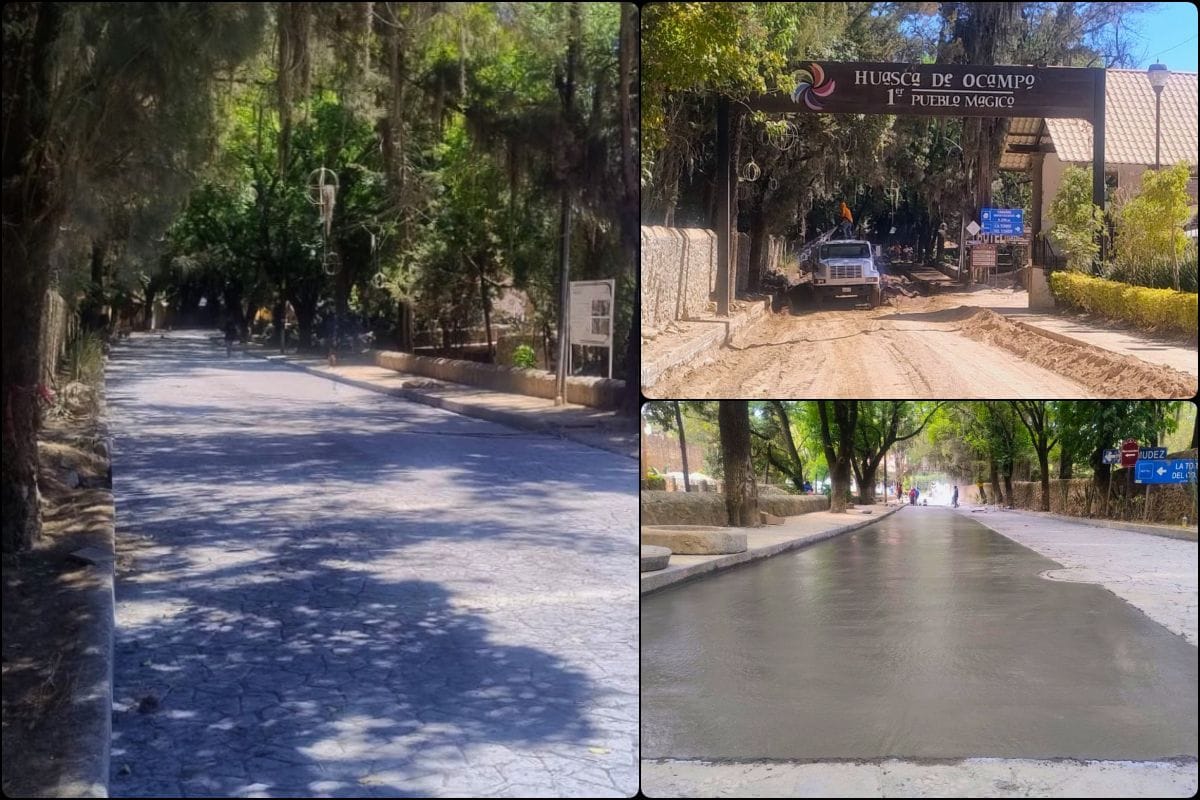 Renuevan el acceso principal a Huasca con inversión de más de 8 mdp en imagen urbana