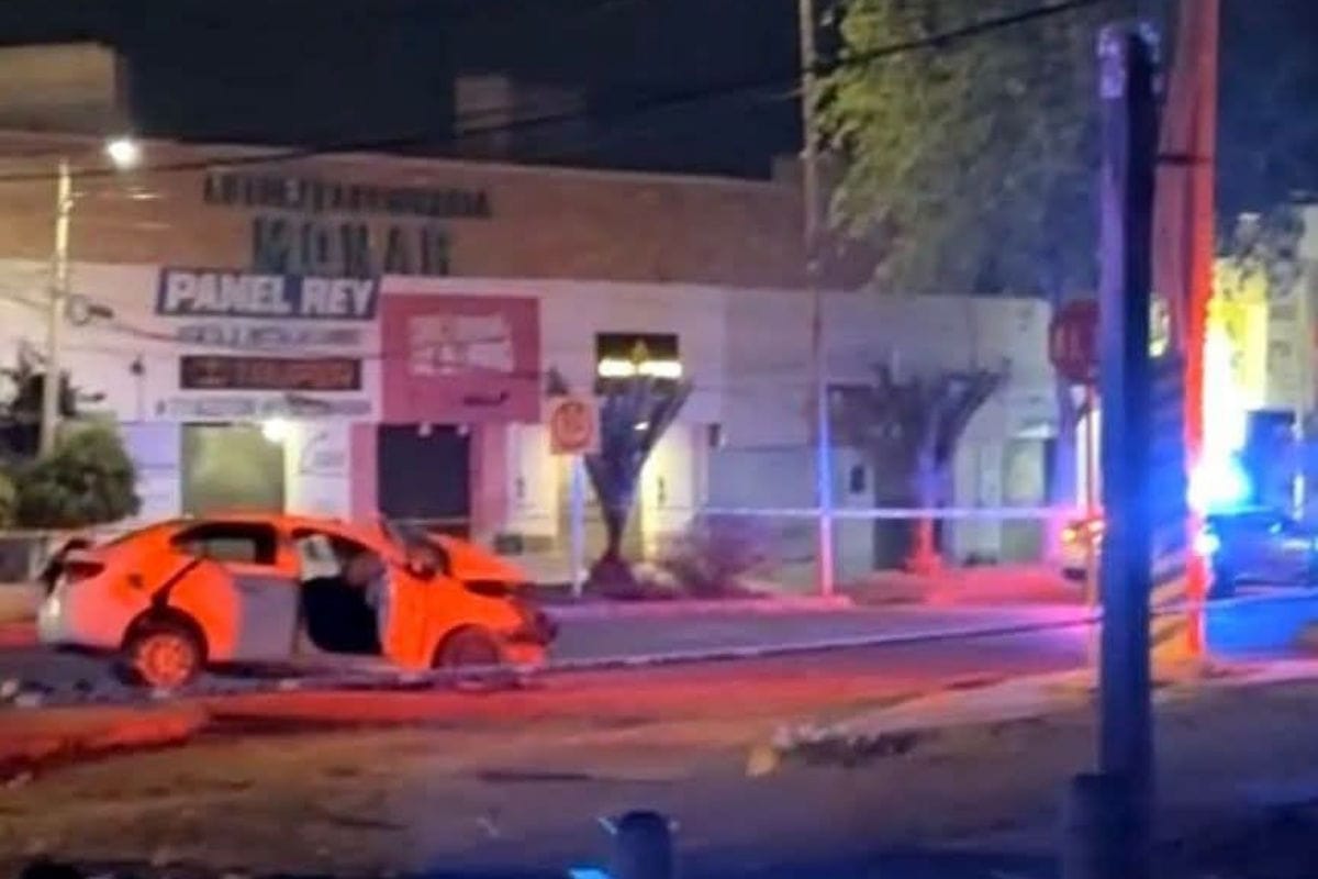 Taxista pierde la vida tras fuerte choque de madrugada este lunes en Pachuca