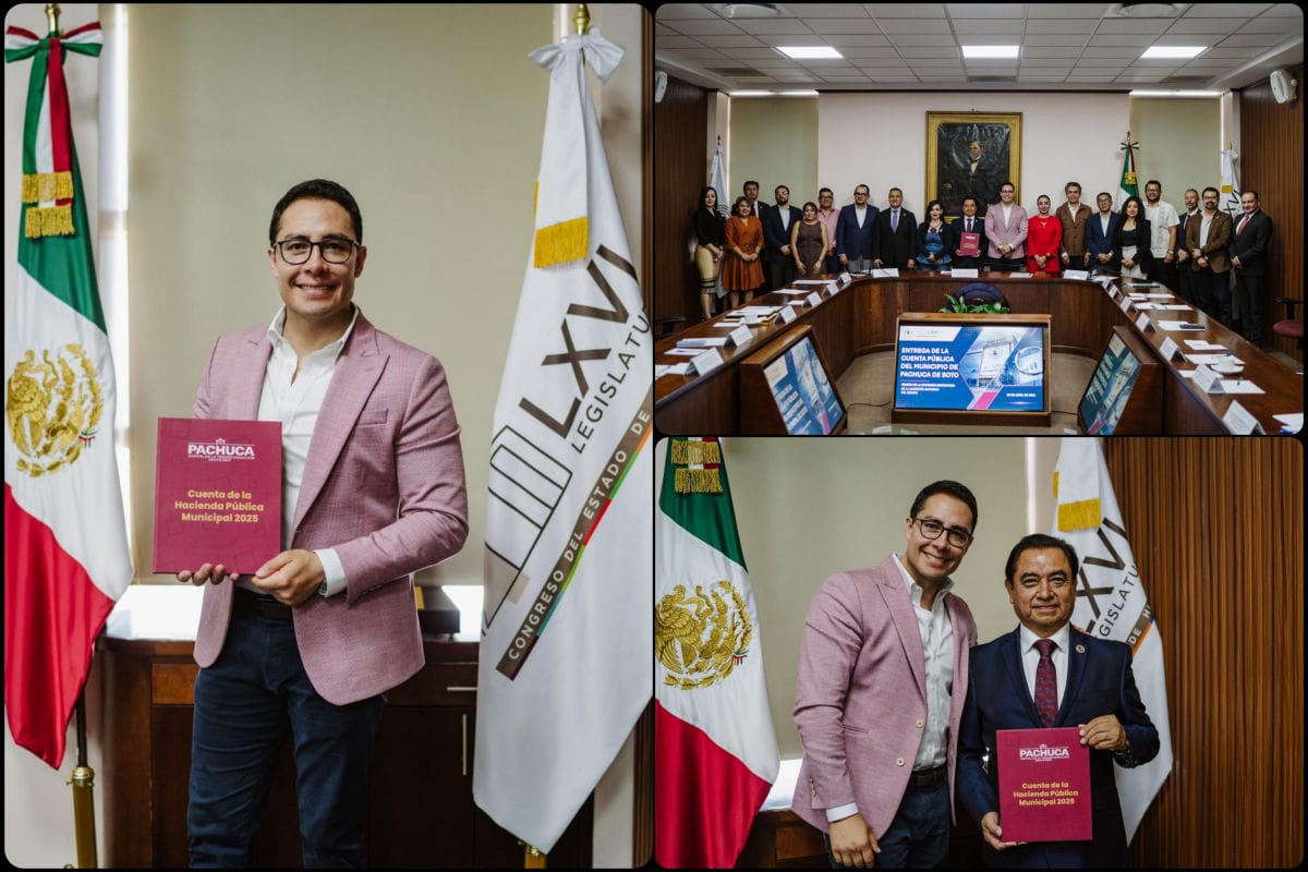 Legalidad y transparencia: Jorge Reyes entrega la Cuenta Pública 2025 de Pachuca