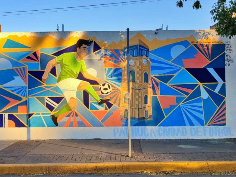 El arte toma las calles: Hidalgo se llena de murales mundialistas en 17 municipios