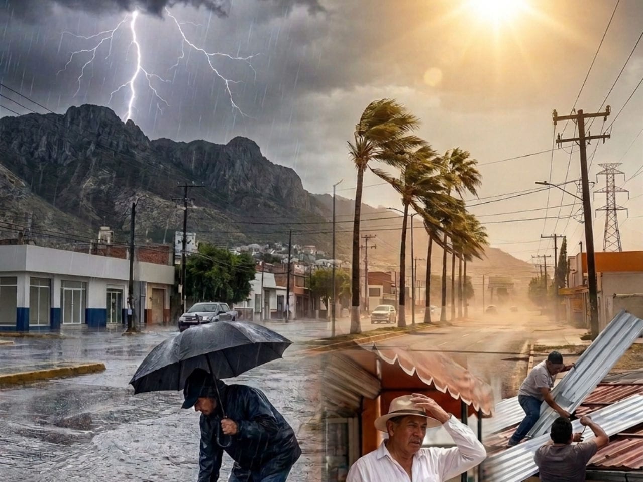 Clima loco en Hidalgo en este inicio de semana: se esperan calor extremo, fuertes lluvias y viento intenso