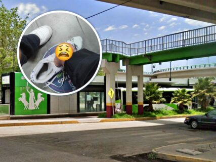 Usuaria sufre lesión tras quedar atrapada en puerta del Tuzobús