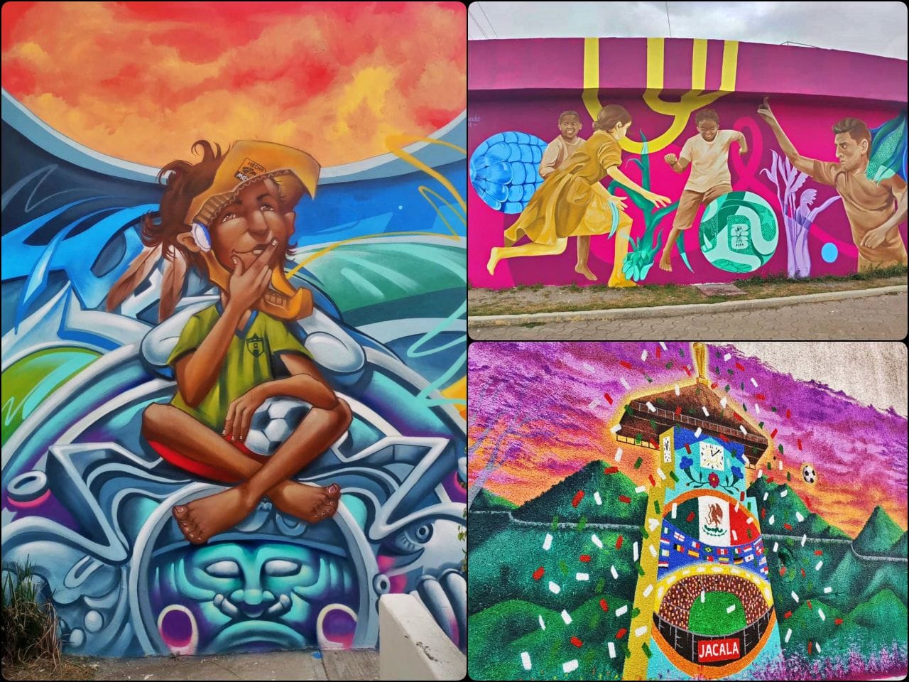 El arte toma las calles: Hidalgo se llena de murales mundialistas en 17 municipios