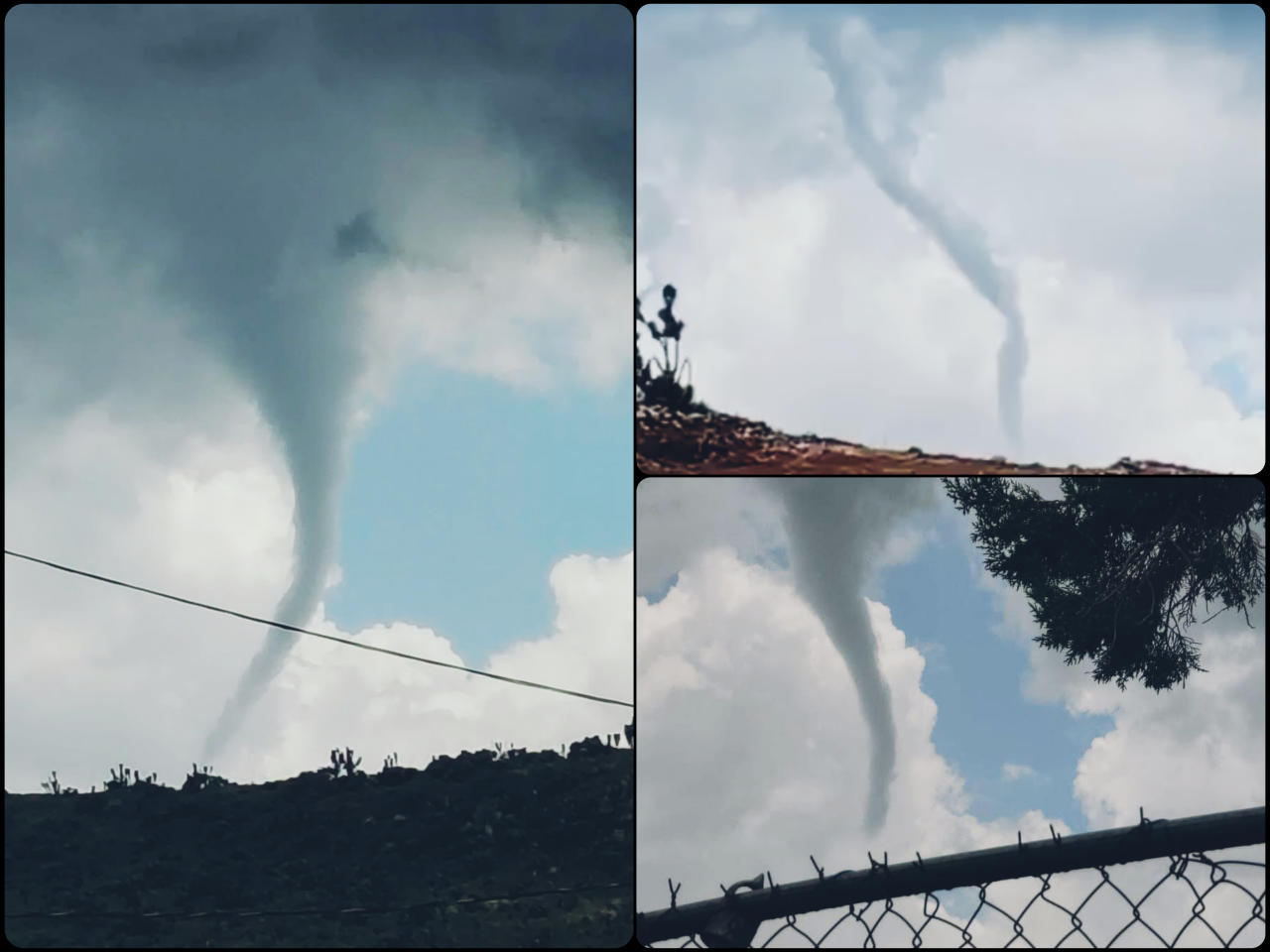 ¡Casi tornado! Espectacular nube embudo sorprende al sur de Pachuca (video)