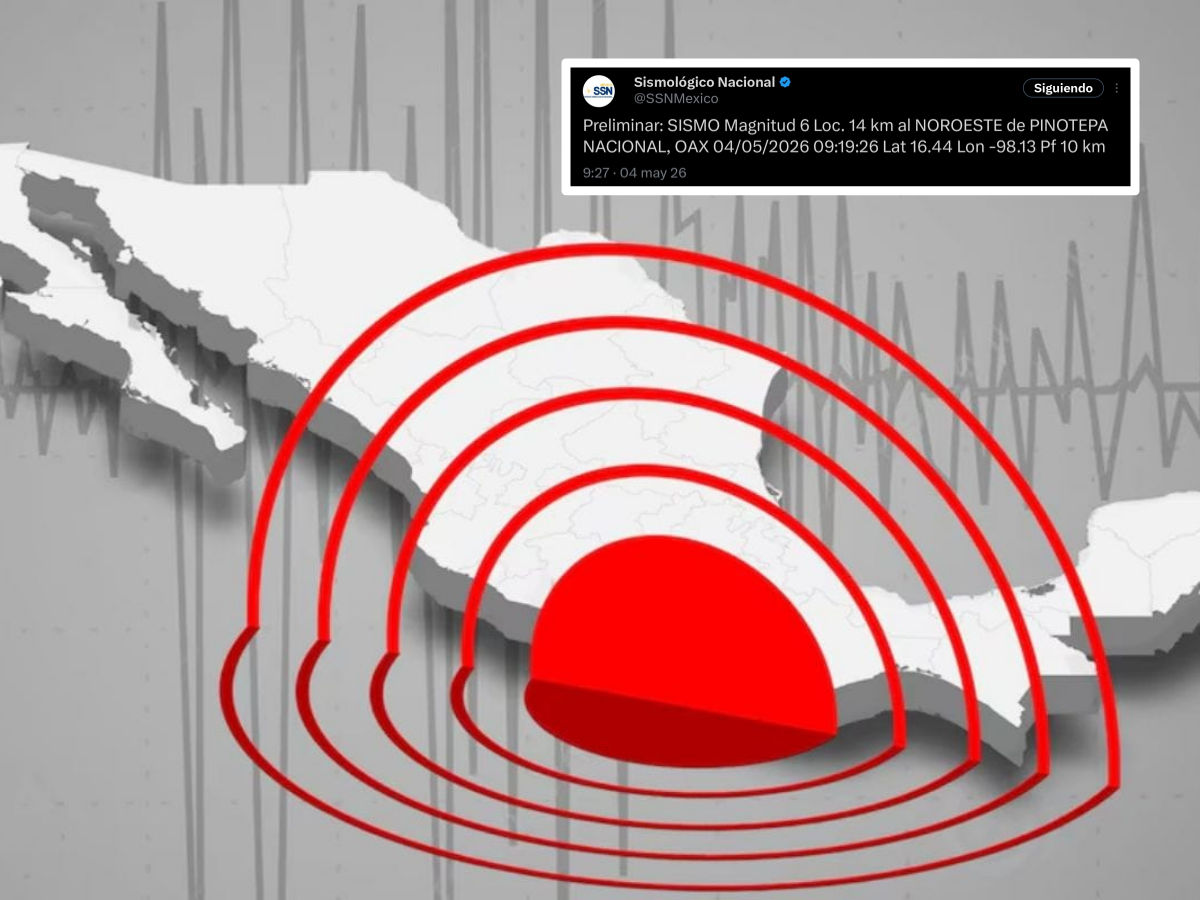 Sismo de magnitud 6 preliminar sacude a México y se percibe en Pachuca