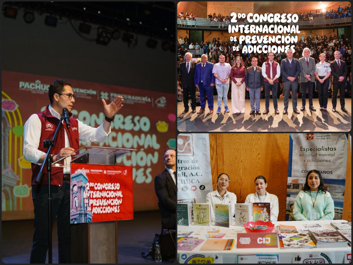 Prevención, atención y orientación: organiza Pachuca un congreso internacional contra las adicciones