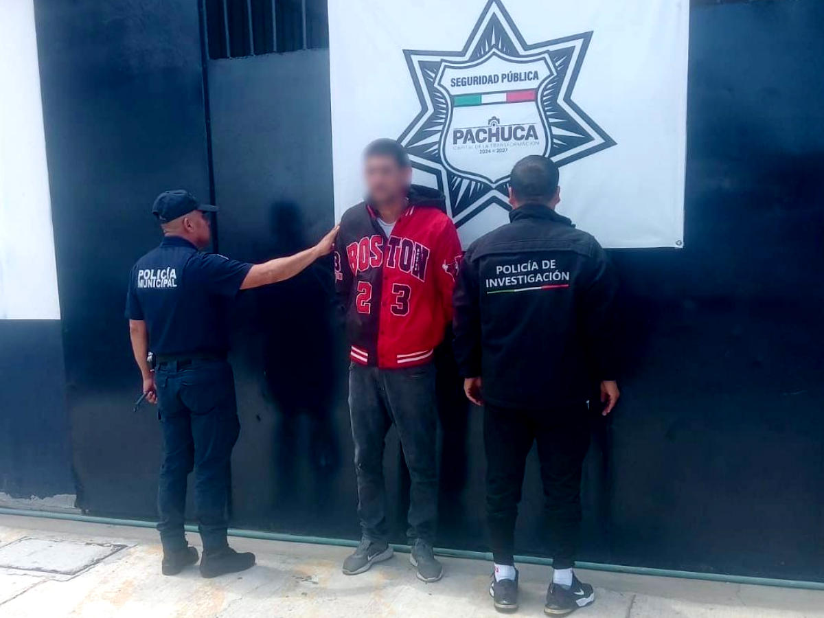 Capturan en Pachuca a sujeto con orden de aprehensión vigente en Monterrey