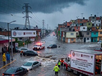 Seguirán las lluvias en Hidalgo y se esperan MUY FUERTES