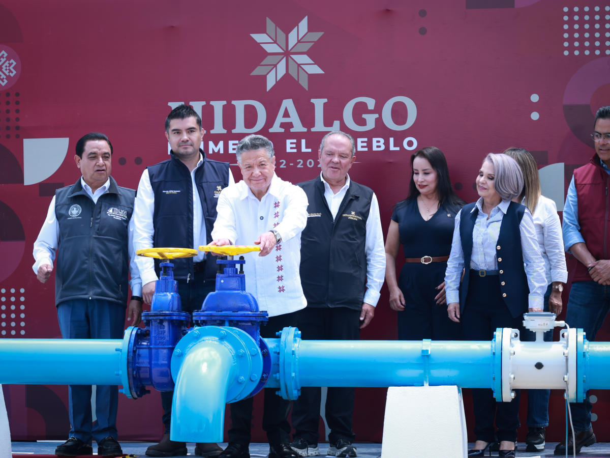 Gobierno de Menchaca triplica inversión de administraciones anteriores en abasto de agua para la ZM de Pachuca