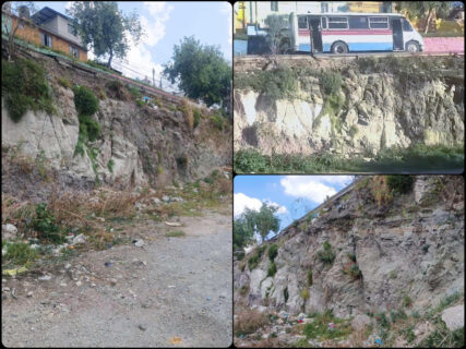 Vecinos alertan por riesgo de colapso en la calle Benito Juárez de Cubitos