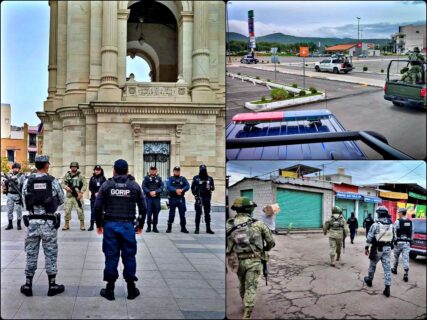 Despliegan operativo conjunto de seguridad en puntos clave de Pachuca