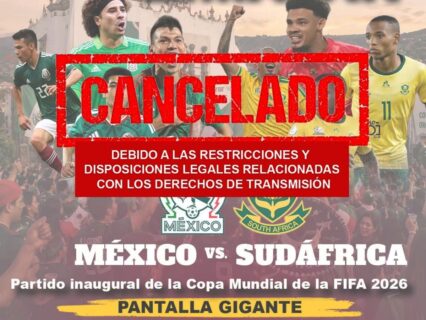 Adiós a las pantallas gigantes: municipios de Hidalgo no podrán transmitir el Mundial por amenaza de multas millonarias