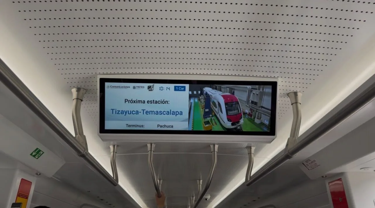 Abrirán al público el prototipo de vagón del tren AIFA-Pachuca; así luce