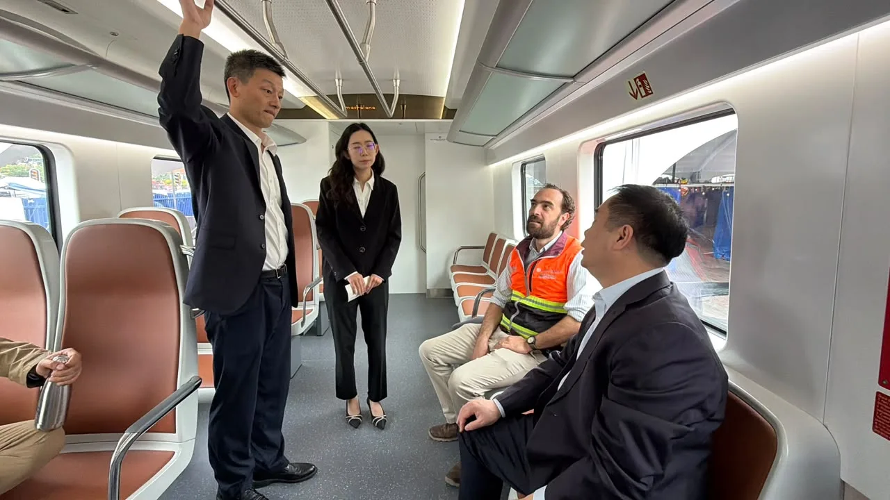 Abrirán al público el prototipo de vagón del tren AIFA-Pachuca; así luce