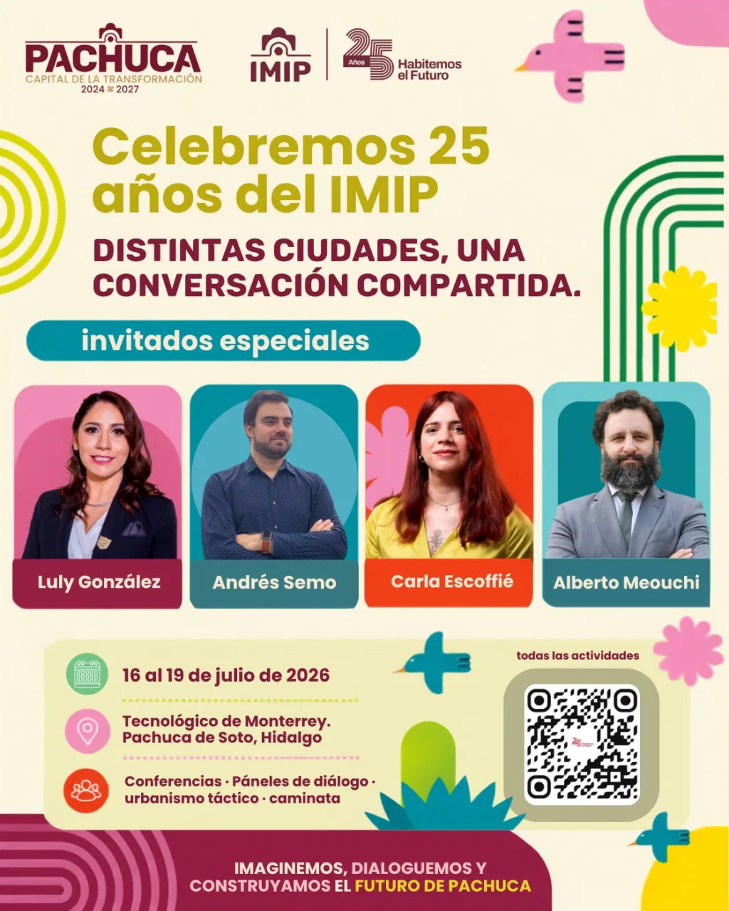 Habrá conferencias y actividades urbanas en la celebración del 25 aniversario del IMIP