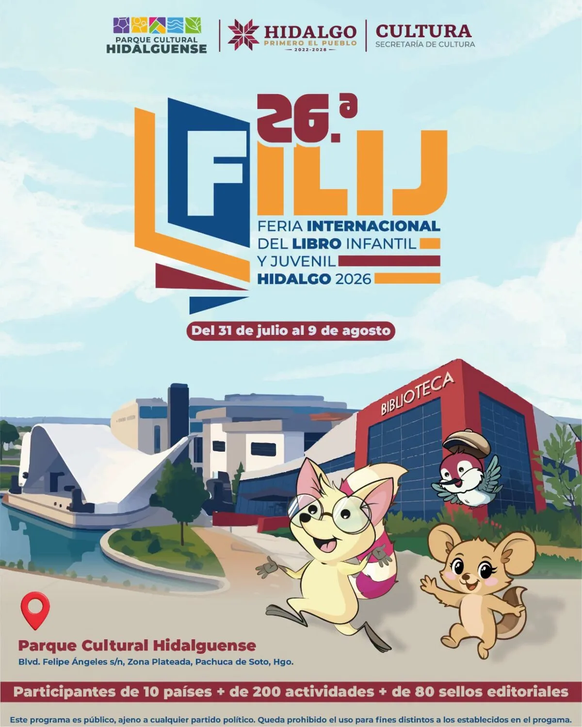 La Feria del Libro Infantil y Juvenil en Pachuca ahora será internacional