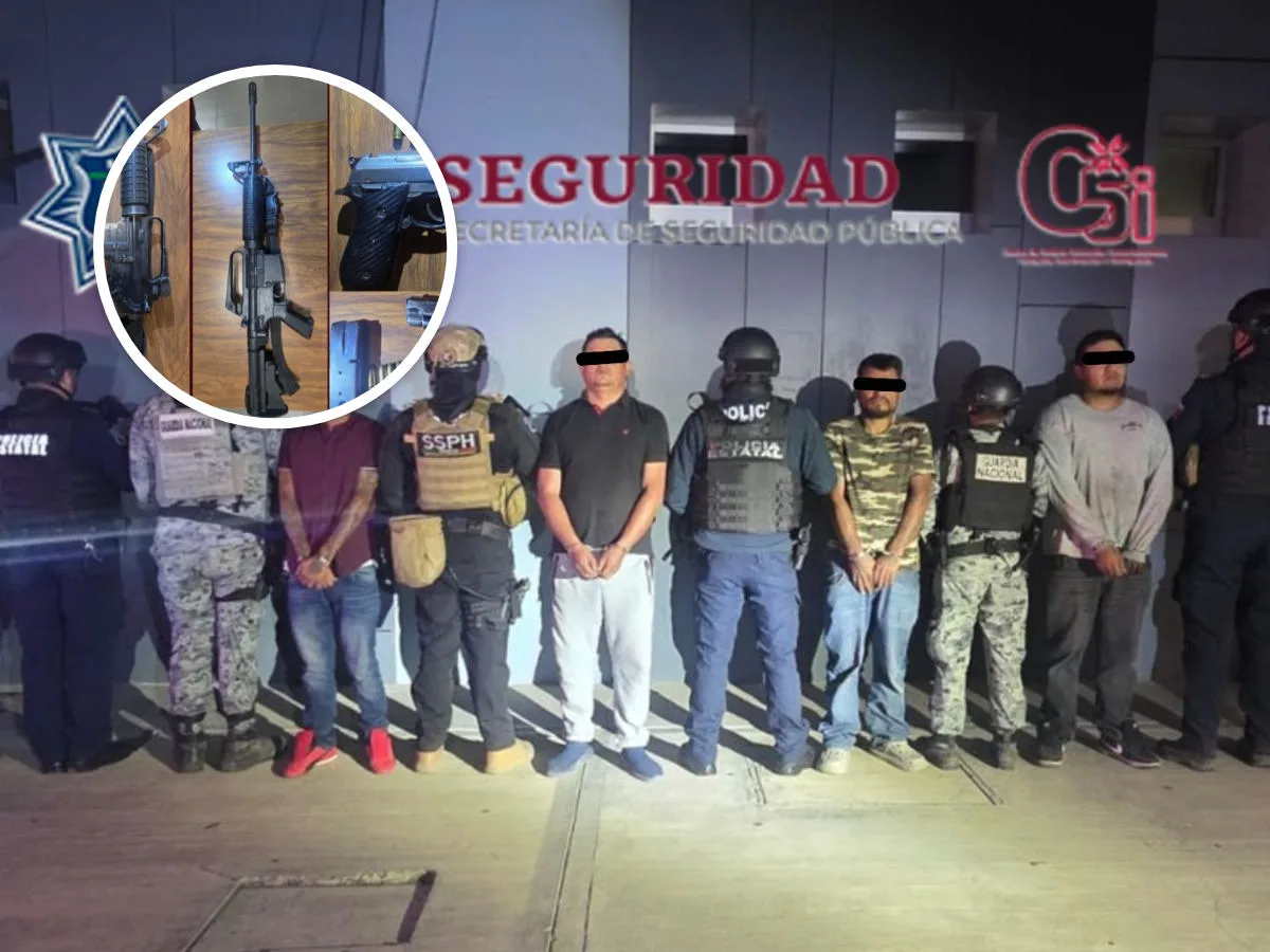 Armados hasta los dientes: atrapan a objetivos prioritarios en el sur de Hidalgo