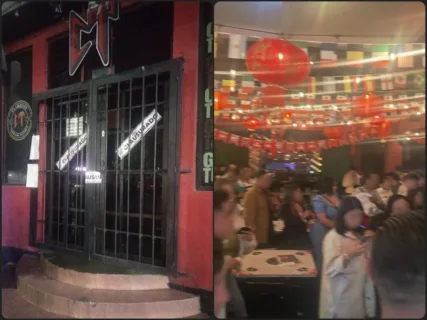 Desalojan a 110 personas y clausuran bar en Pachuca por operar de forma ilegal