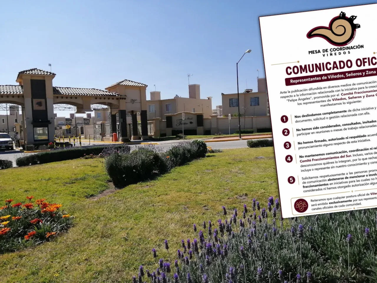 Tres fraccionamientos rechazan creación del municipio Felipe Ángeles y se deslindan de iniciativa