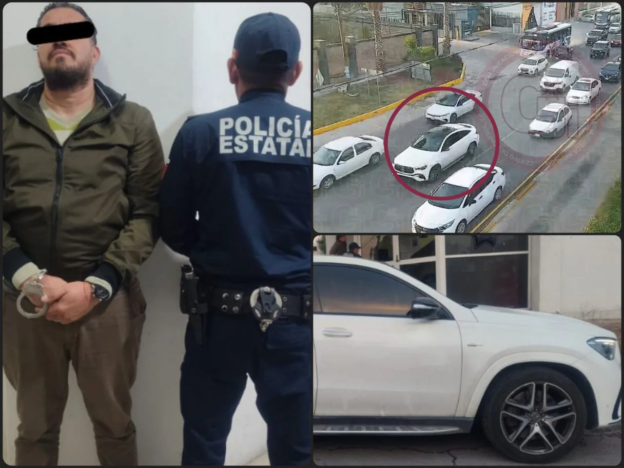 Sujeto roba auto de lujo en plaza comercial de Pachuca y acaba detenido en Tizayuca (video)
