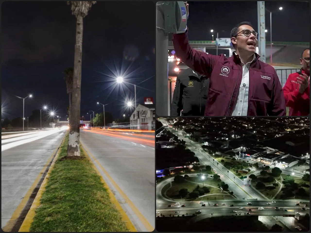 Modernización del alumbrado público en Pachuca llega al bulevar Everardo Márquez