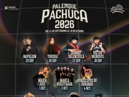 ¡Oficial! Estos son los artistas que se presentarán en el Palenque de la Feria de Pachuca 2026