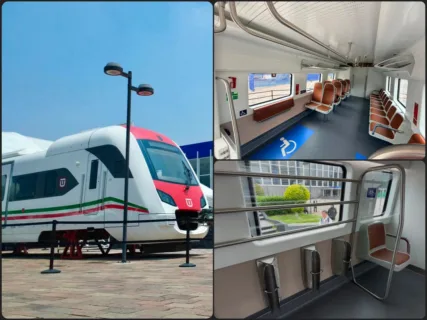 Abrirán al público el prototipo de vagón del tren AIFA-Pachuca; así luce