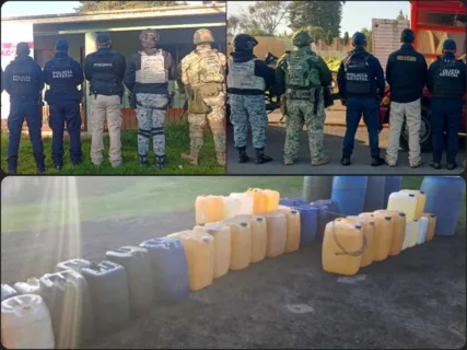 Golpe al huachicol en Singuilucan: desmantelan dos centros de acopio en operativo coordinado