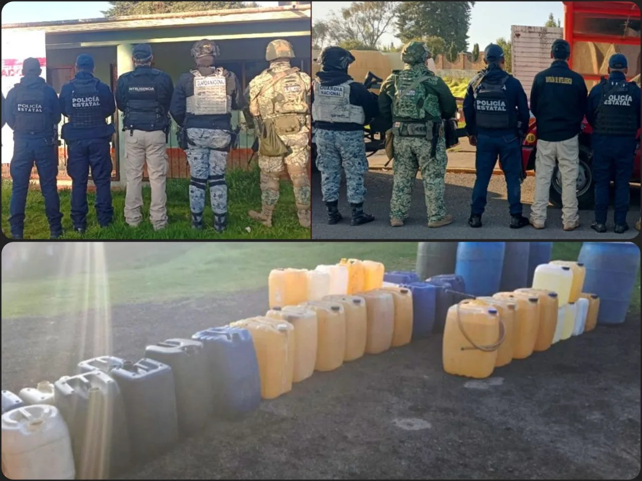 Golpe al huachicol en Singuilucan: desmantelan dos centros de acopio en operativo coordinado